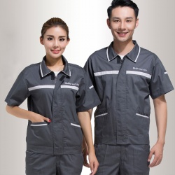 夏季寶馬4S店汽修工作服L-QX017