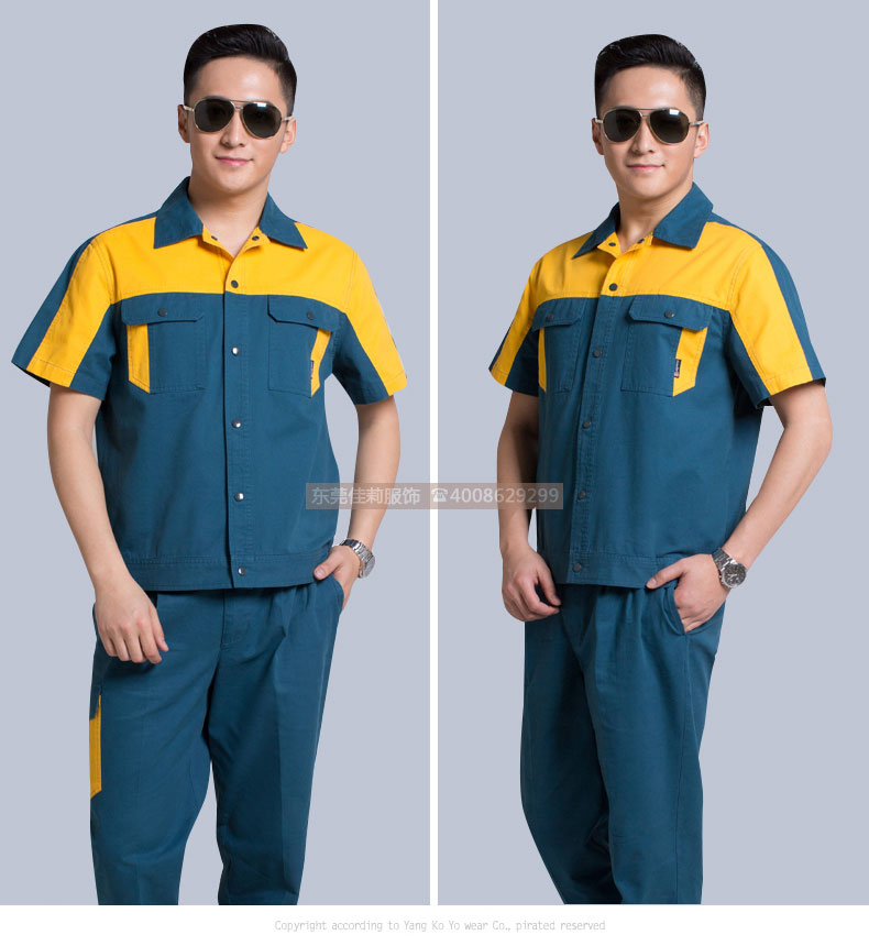 現(xiàn)貨工作服廠家純棉 夏季夾克男女效果展示08