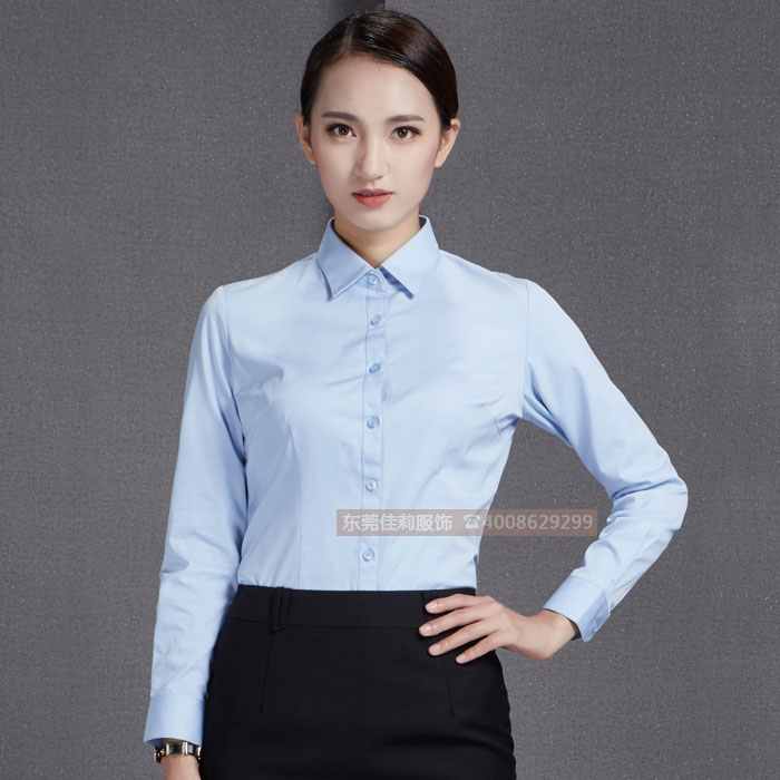 男女商務(wù)襯衫工作服-產(chǎn)品圖2